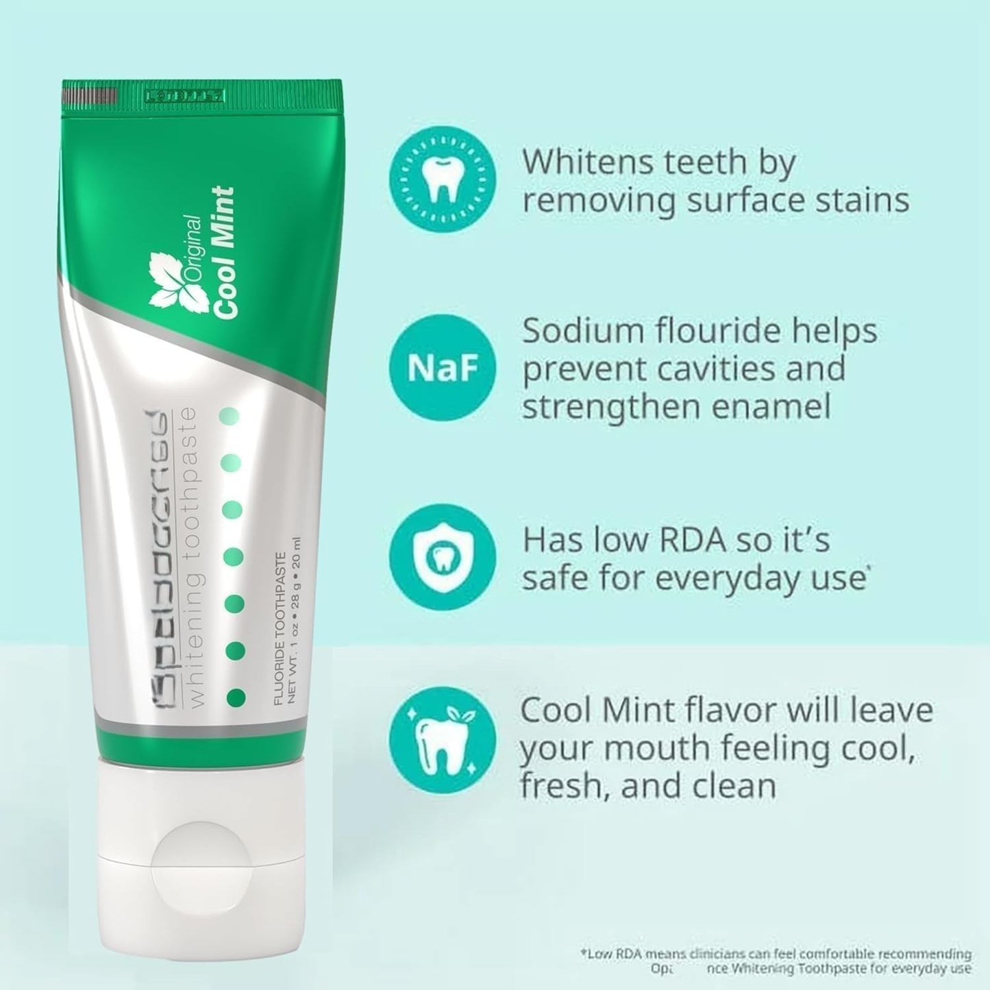 Opalescenc Teeth Whitening Toothpaste – Travel Size 1 oz (2 Pack) | Fluoride, Cool Mint