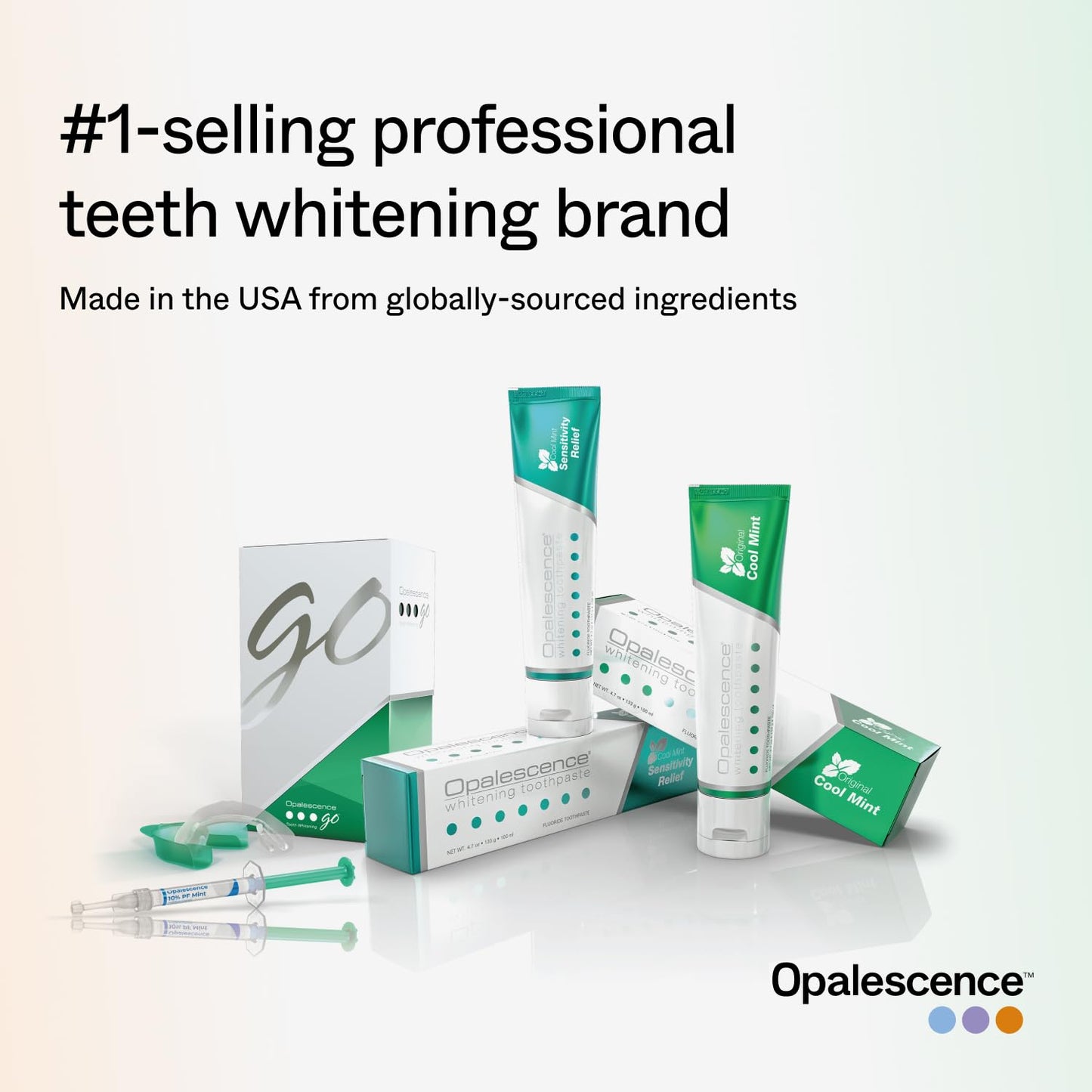 Opalescence Go Teeth Whitening Strips – 12 Treatments, Enamel Safe + 1oz Toothpaste