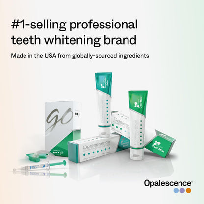 Opalescence Go Teeth Whitening Strips – 12 Treatments, Enamel Safe + 1oz Toothpaste