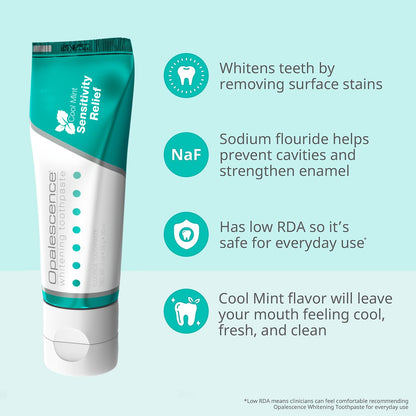 Opalescence Sensitive Whitening Toothpaste – Travel Size 1 oz (6 Pack) Mint