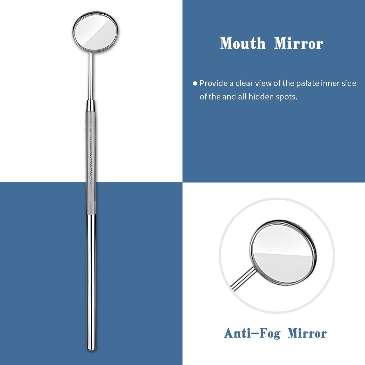 6-Piece Dental Tools Set – Stainless Steel Hygiene Kit with Case