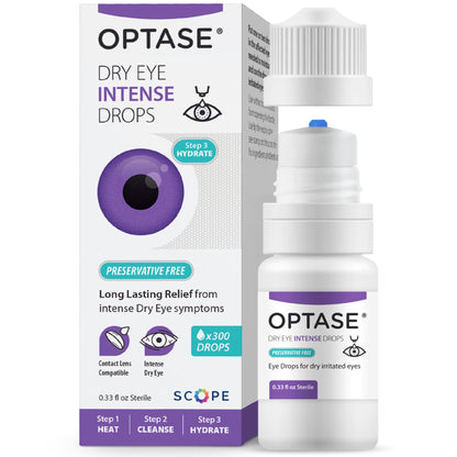 OPTASE Dry Eye Intense Drops – Preservative-Free, Multidose (Step 3 Hydrate) .33 oz | 300 Doses