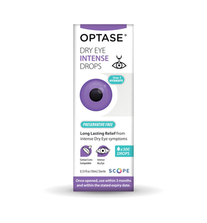OPTASE Dry Eye Intense Drops – Preservative-Free, Multidose (Step 3 Hydrate) .33 oz | 300 Doses