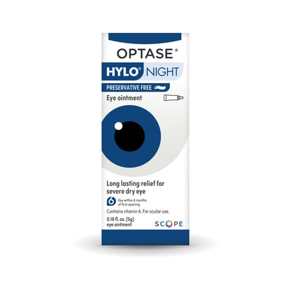 Optase HYLO Night Eye Ointment - .18 oz | Overnight Eye Lubricant