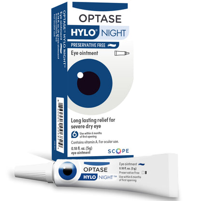 Optase HYLO Night Eye Ointment - .18 oz | Overnight Eye Lubricant