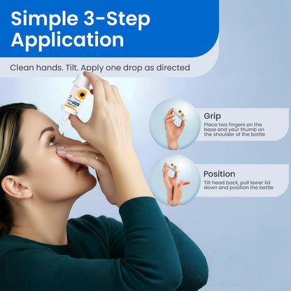 Optase HYLO Relief Dry Eye Drops – Preservative-Free, 0.33 fl oz, 300 Doses, Contact Lens Compatible