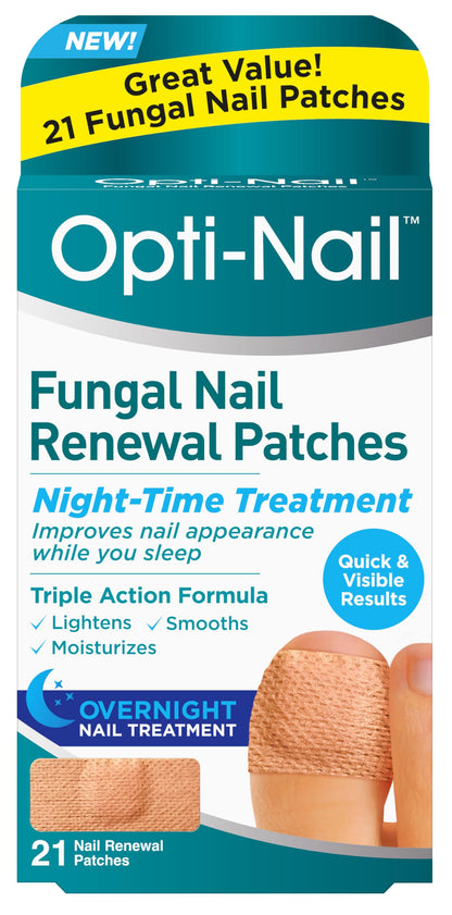Opti-Nail Fungal Nail Renewal Patches – 21 Night-Time Patches for Better-Looking Nails