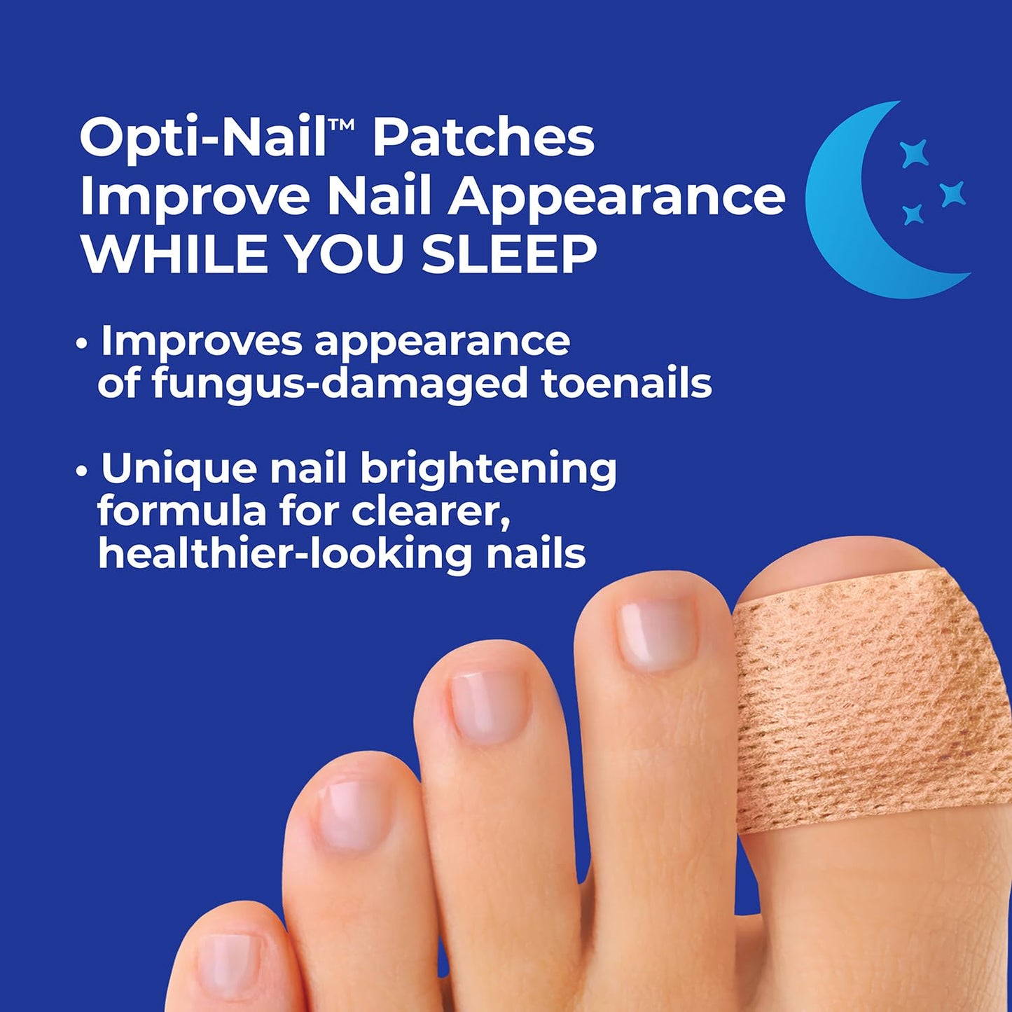 Opti-Nail Fungal Nail Renewal Patches – 21 Night-Time Patches for Better-Looking Nails