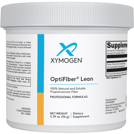 XYMOGEN OptiFiber Lean – 100% Natural Propolmannan Fiber Powder for Satiety, Cholesterol Metabolism & Bowel Health (3.39 oz) BritishVita | Premium UK Vitamins & Wellness Supplements