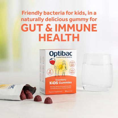 Optibac Probiotics Kids Gummies – Vitamin D & Calcium, 2B Cultures