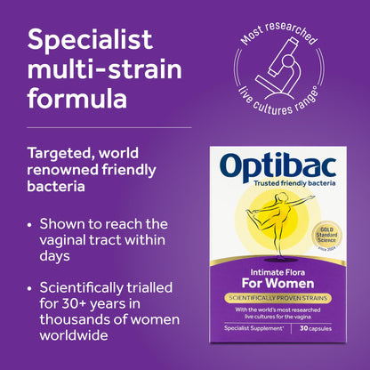 Optibac Probiotics For Women — Vegan Probiotic for Vaginal Health