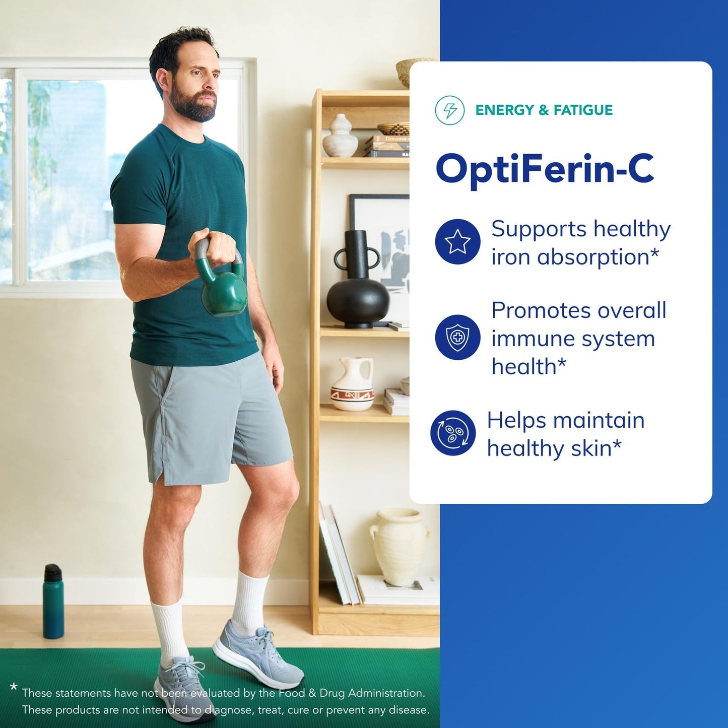 OptiFerin-C by Pure Encapsulations - Iron Absorption, Vitamin C, 60 Capsules