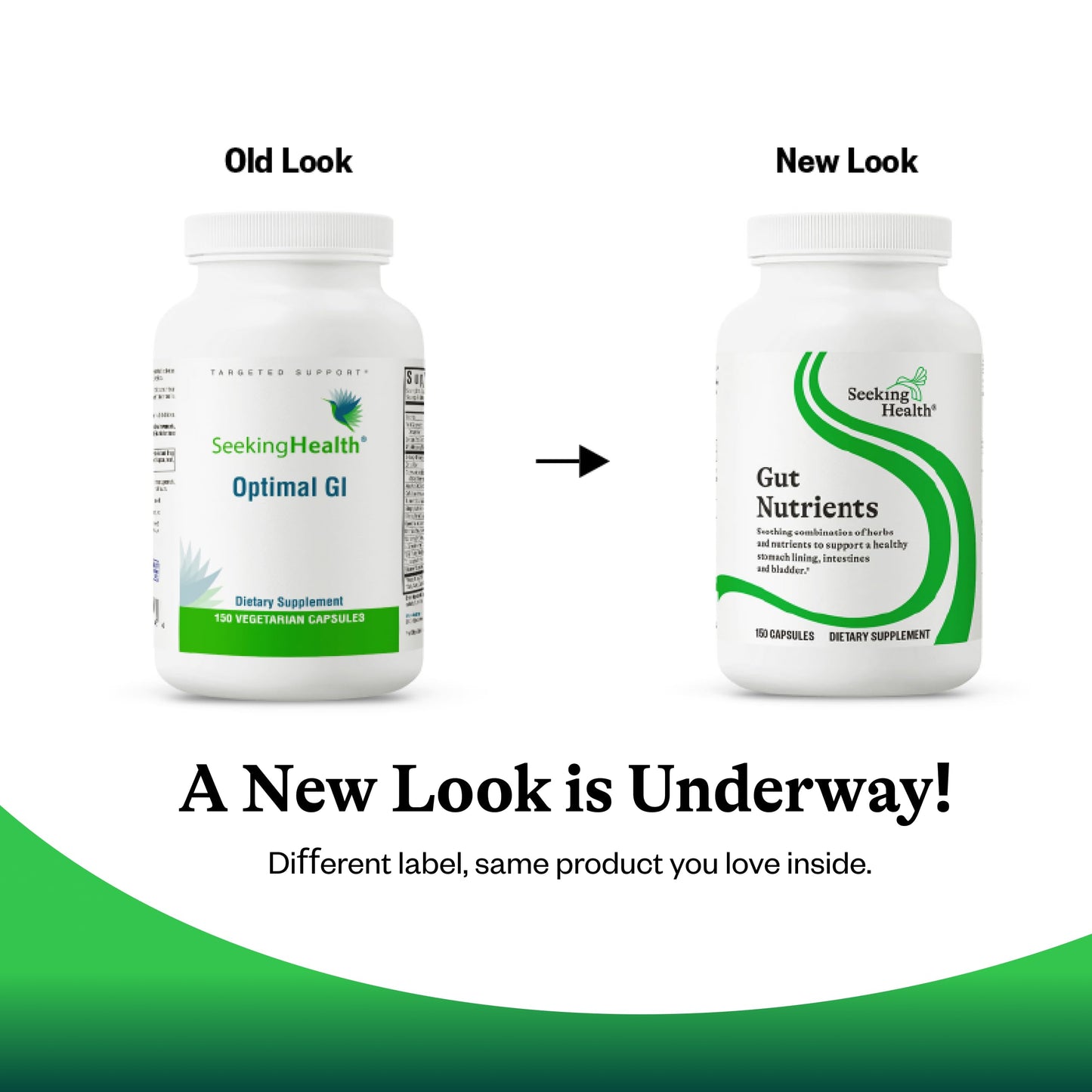 Optimal GI Glutamine-Free Supplement | Digestive and Gastrointestinal Support | Seeking Health | 150 Capsules | 30 Servings