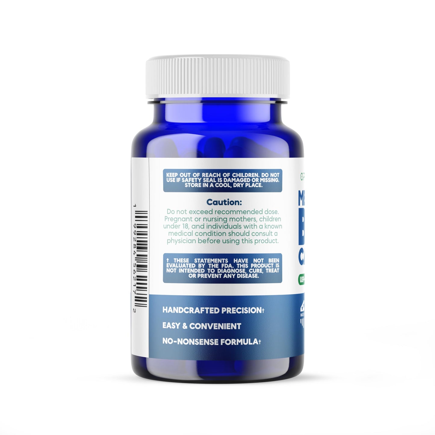 Optimal Human Methylene Blue (USP Grade) Pharma Grade Supplement, 10 MG Capsule Form with Added Vitamin C, for Energy Support, Brain Health, Memory, Focus, Clarity