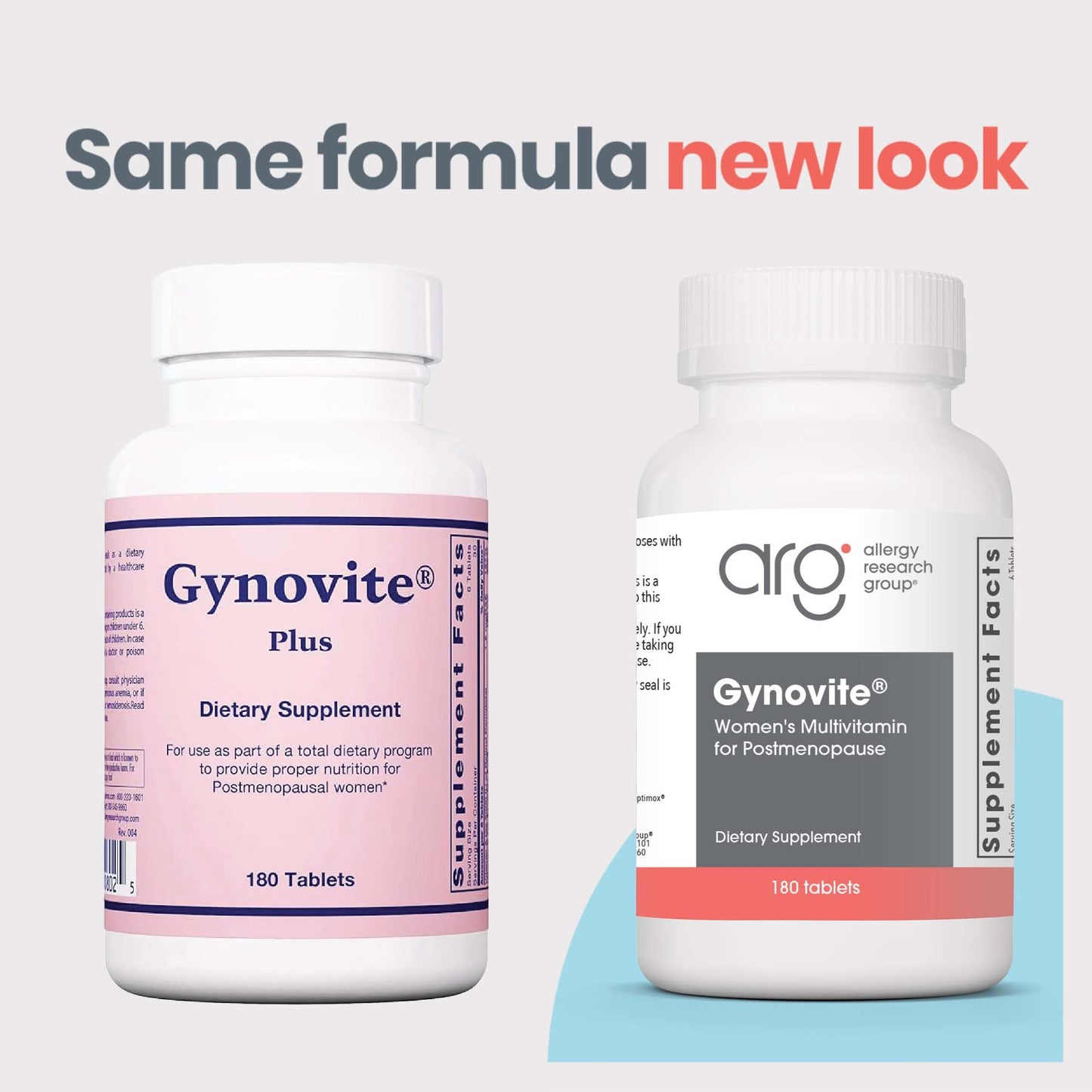 Optimox Gynovite - Menopause Supplements for Women | Postmenopause Support - 180 Tablets