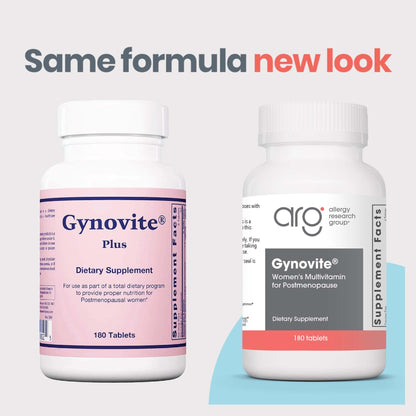 Optimox Gynovite - Menopause Supplements for Women | Postmenopause Support - 180 Tablets
