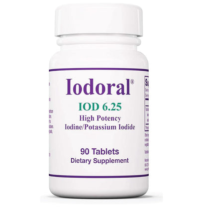 Optimox Iodoral 6.25 mg – Iodine Supplements for Thyroid Support | Lugol Solution | 90 Tablets