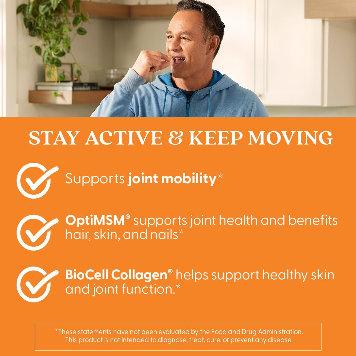 Doctor's Best Glucosamine Chondroitin MSM + Hyaluronic Acid with OptiMSM Featuring Biocell Collagen, 150 Caps | Joint Health & Beauty Support
