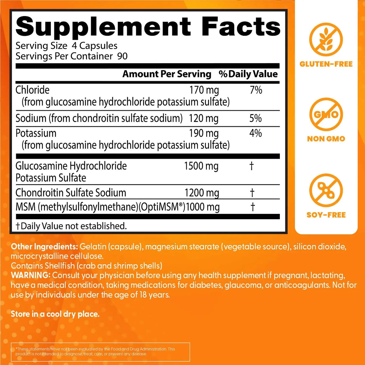 Doctor's Best Glucosamine Chondroitin MSM with OptiMSM — Joint Support Capsule Formula, Non-GMO, Gluten & Soy Free, 360 Count BritishVita | Premium UK Vitamins & Wellness Supplements