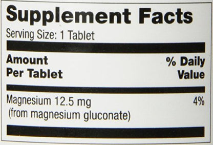 Optimum Magnesium Gluconate Tablets, 250 Mg, 100 Count