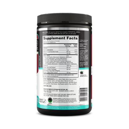 Optimum Nutrition Amino Energy + Collagen Powder – 5g Aminos, UC-II Collagen, Caffeine