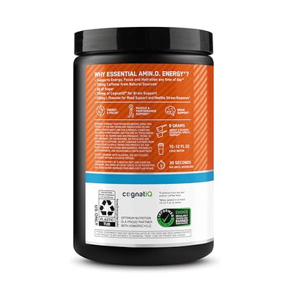 Optimum Nutrition Amino Energy + Electrolytes Powder – Tangerine Wave, 30 Servings