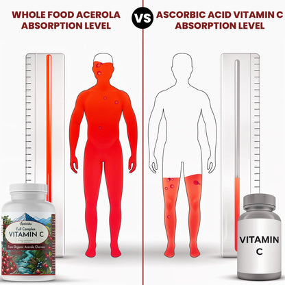 OPTIVIDA Acerola Cherry Capsules – Plant-Based Vitamin C for Immunity