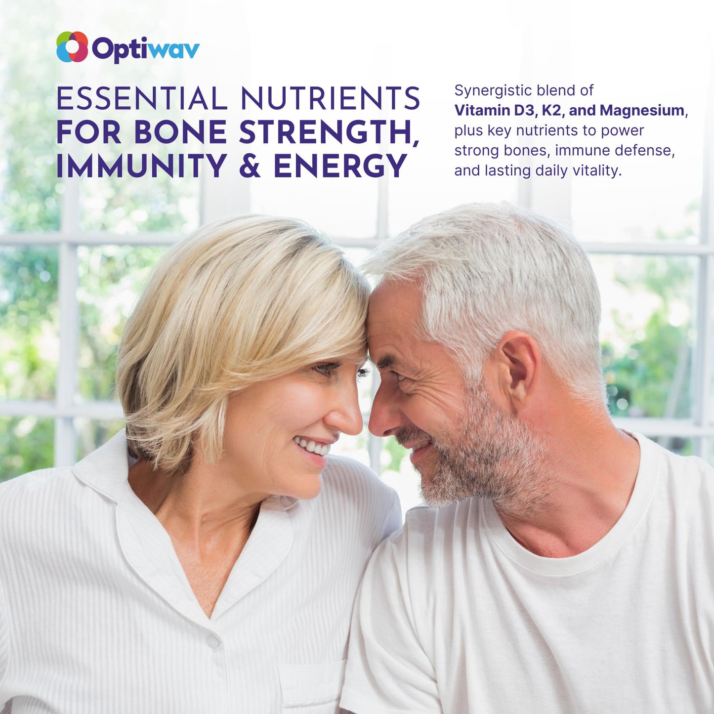 Optiwav D3 K2 Magnesium - Bone Health, Immune & Energy Support