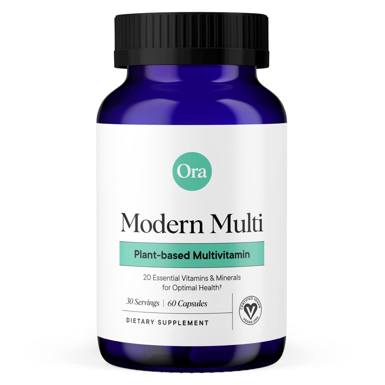 Ora Organic Plant Based Multivitamin for Women & Men | Blue Light Protection