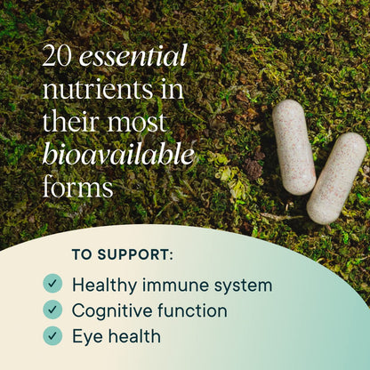 Ora Organic Plant Based Multivitamin for Women & Men | Blue Light Protection