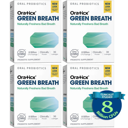 OraTicx Oral Probiotics Mint Breath – 8B CFU, 30 Lozenges, 4-Pack