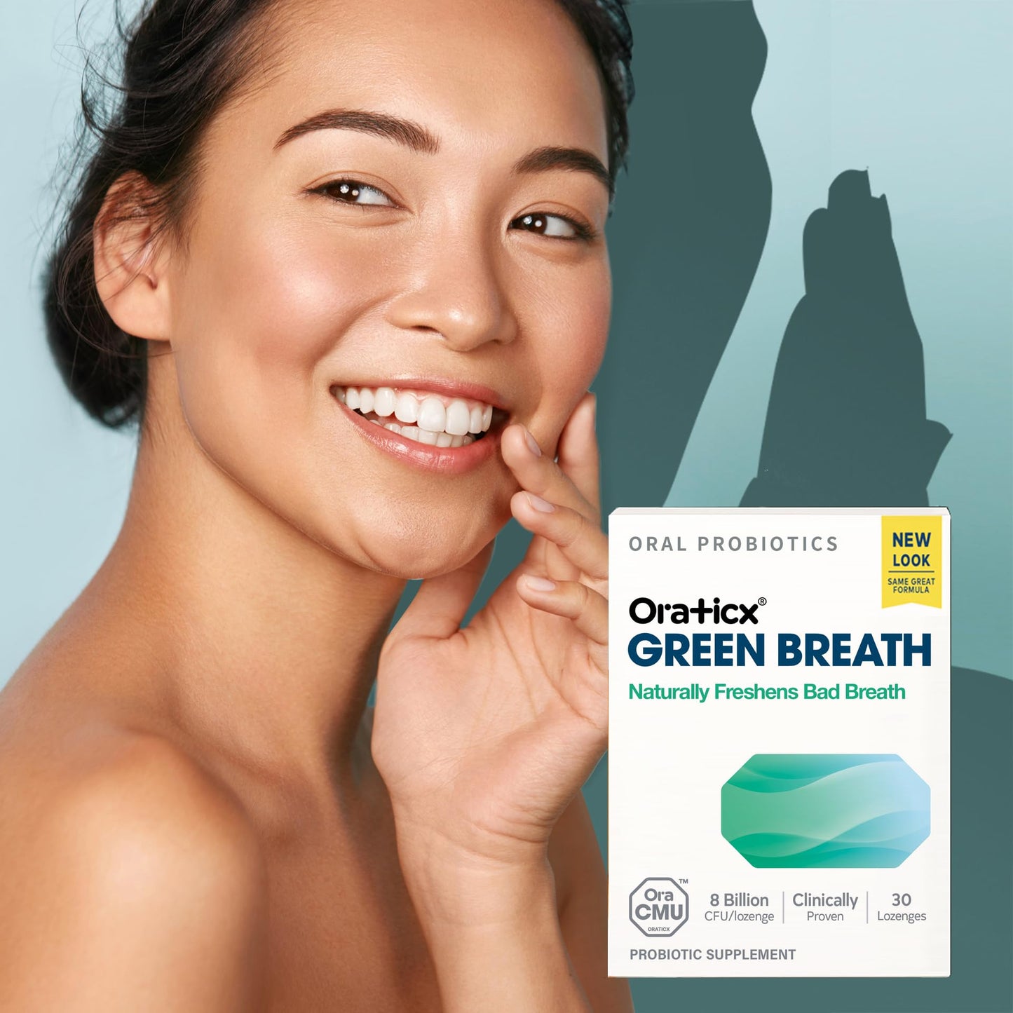 OraTicx Oral Probiotics Mint Breath – 8B CFU, 30 Lozenges, 4-Pack