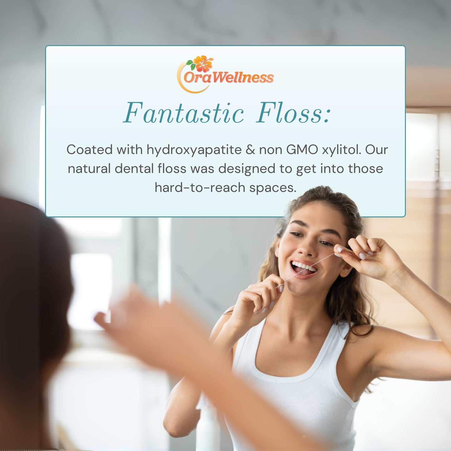 OraWellness Fantastic Floss – Hydroxyapatite Waxed Floss for Tooth & Gum Repair | Pack of 1
