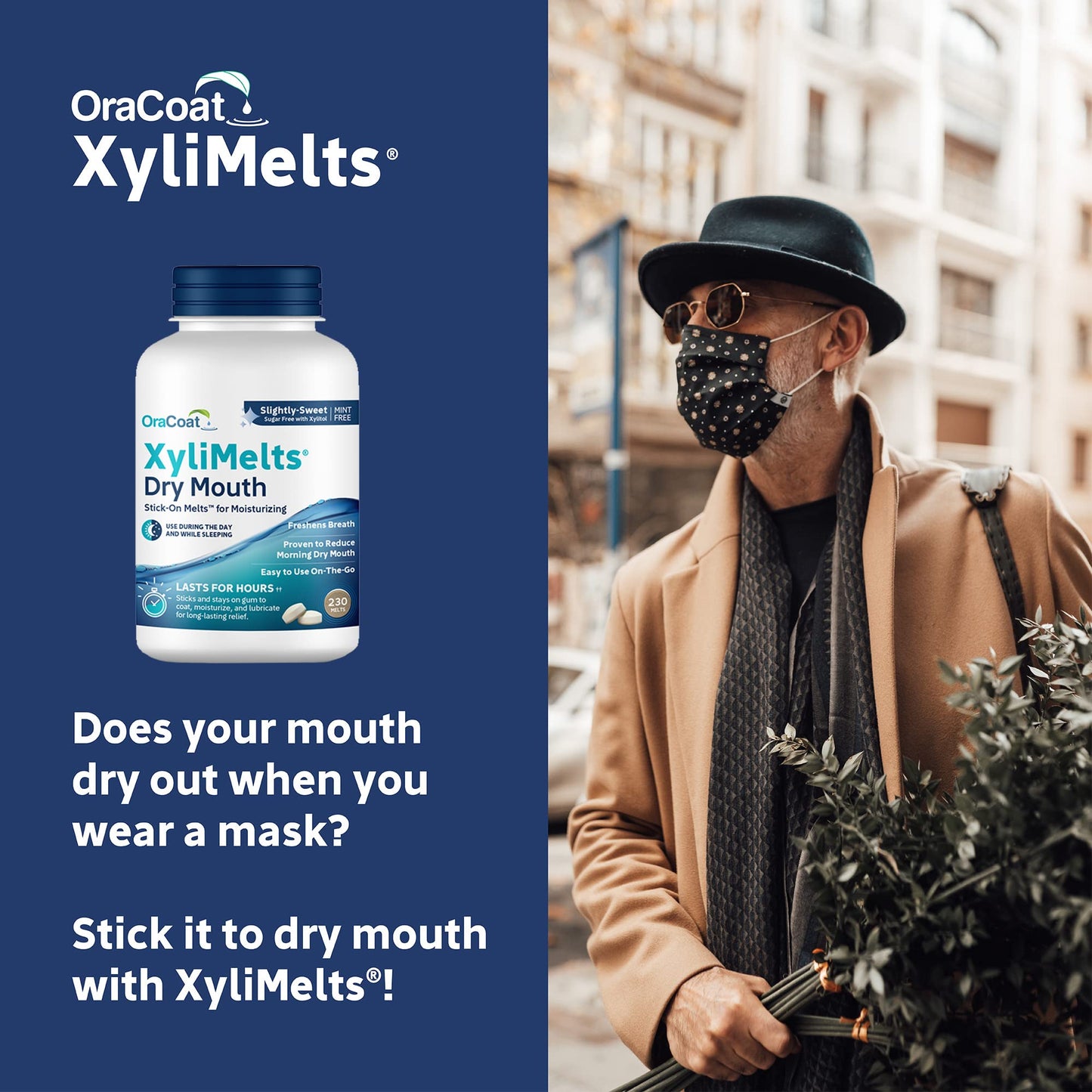 Oracoat XyliMelts Dry Mouth Discs – 230 Count, Sugar-Free Xylitol, 8-Hour Relief