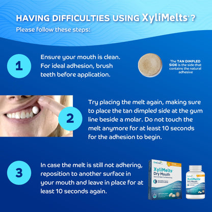 Oracoat XyliMelts Dry Mouth Discs - 8-Hour Relief, Sugar-Free Xylitol, Orange Flavor