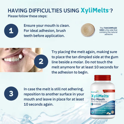 OraCoat XyliMelts Dry Mouth Discs – Cinnamon, 230 Count | 8-Hour Relief