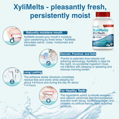 OraCoat XyliMelts Dry Mouth Discs – Cinnamon, 230 Count | 8-Hour Relief