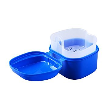 ORAfix Complete Care Premium Denture Bath – No Mess, No Spill Strainer
