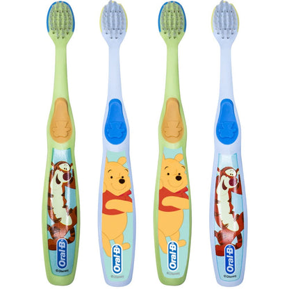 Oral-B Baby Pooh Toothbrush Pack of 4 – 0-3 Years, Extra Soft