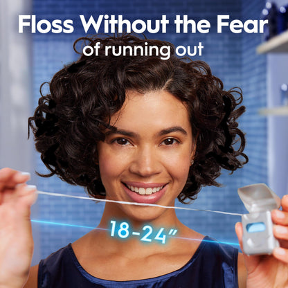 Oral-B Glide Healthy Gums Unflavored Floss — 2 Pack, 50m Each, Smooth & Shred-Resistant