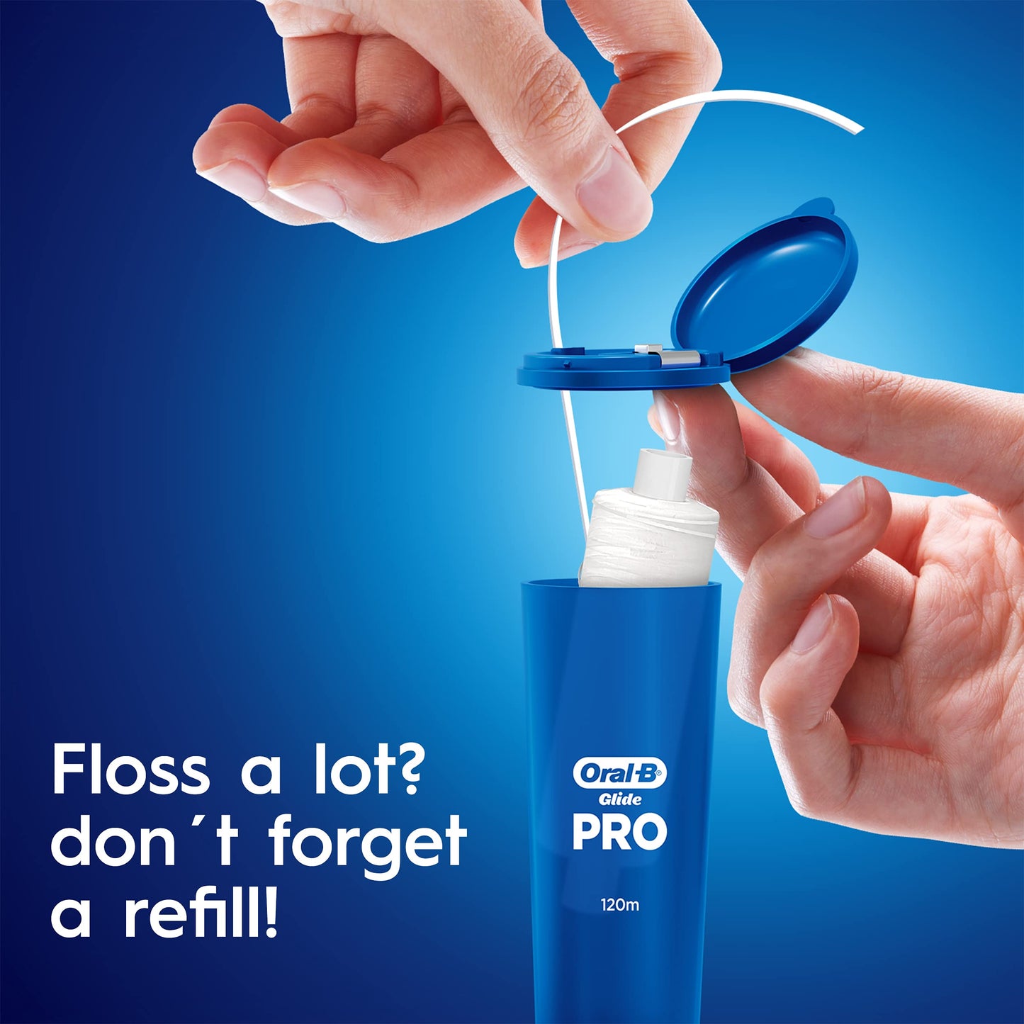 Oral-B Glide PRO Refillable Floss Starter Kit, 120m