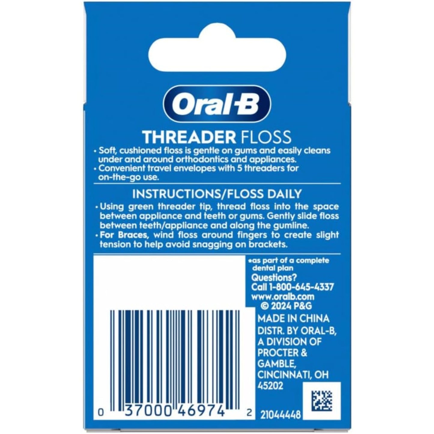 Oral-B Glide Threader Floss, 30-Count | 6 Envelopes of 5 Threaders (Value Pack)
