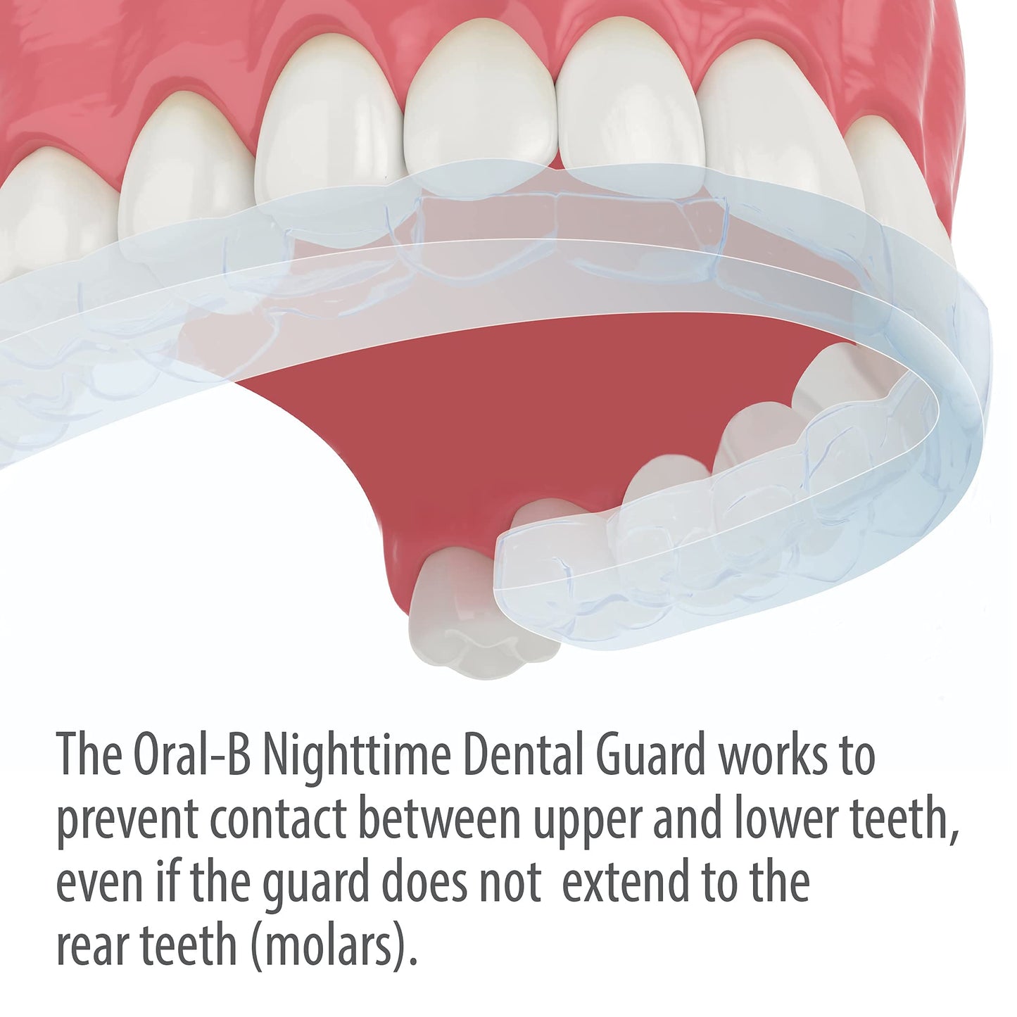Oral-B Nighttime Mouth Guard – 3-Minute Moldable Dental Guard with Scope Mint
