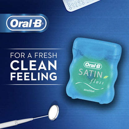 Oral-B Satin Dental Floss Mint 25m