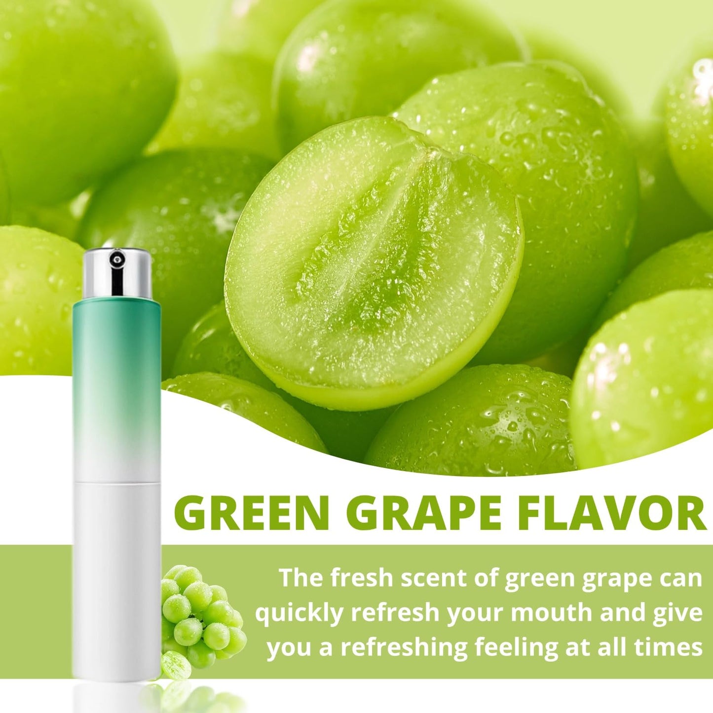 Oral Breath Spray 3-Pack – Mint, Peach & Green Grape | Fresh Breath