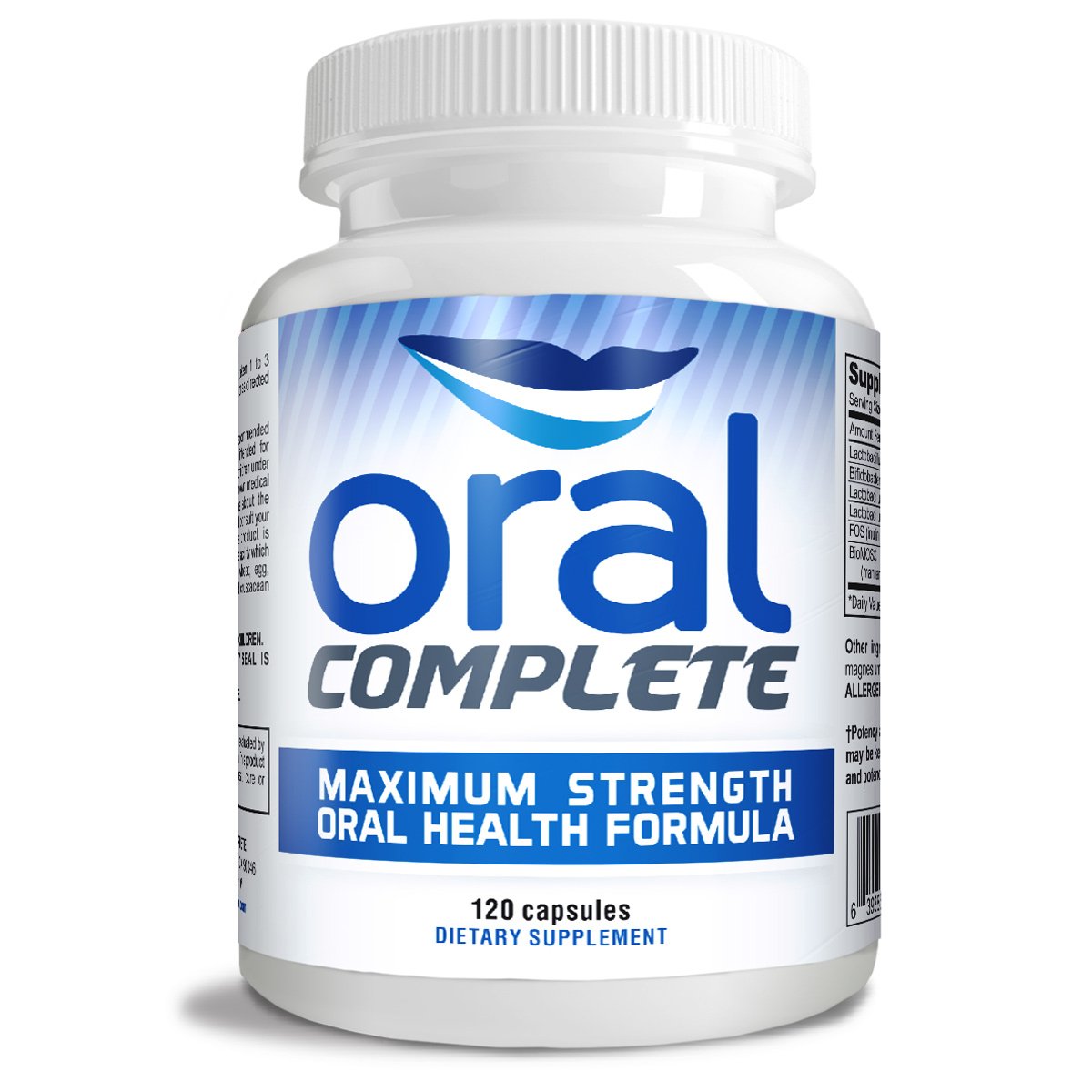 Oral Complete 11-in-1 Dental Probiotics with BLIS K12 – Bad Breath & Tonsil Stone Relief, Non-GMO, 120 Capsules