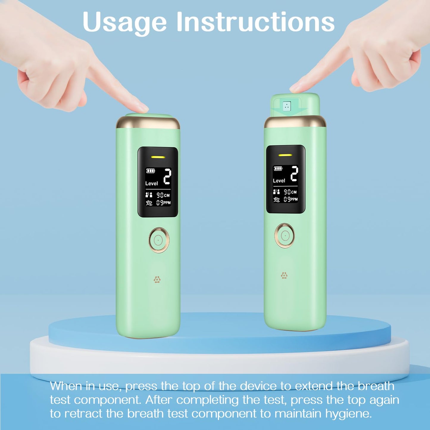 Oral Odor Freshening Monitor - Portable Bad Breath Detector (32-bit)