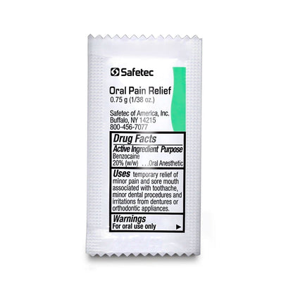 Oral Pain Relief Packets 0.75g (Box of 144) – Quick Toothache Relief