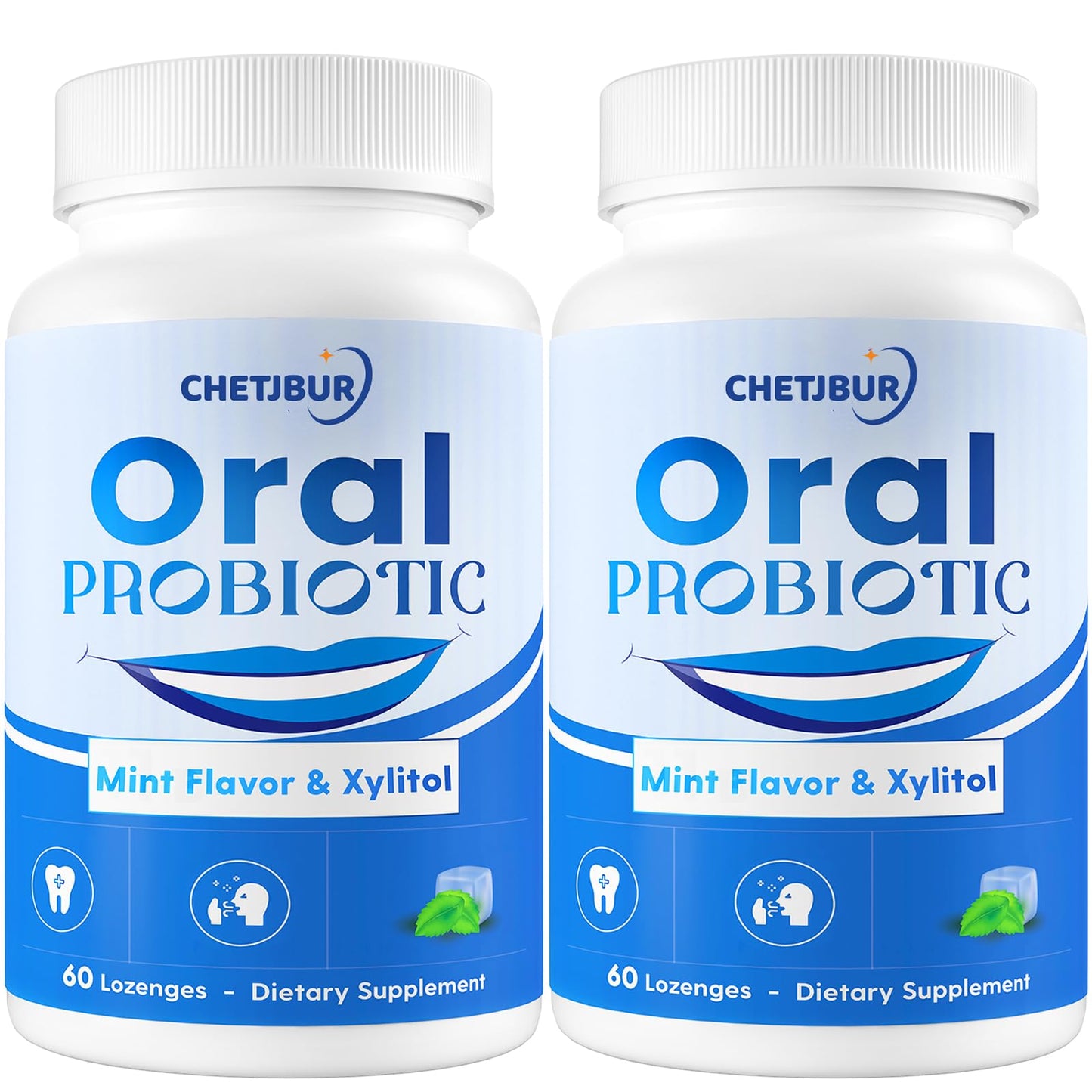 Oral Probiotics 11B CFU with M18 & A12 – Fresh Breath, Gum Health (120 Lozenges)