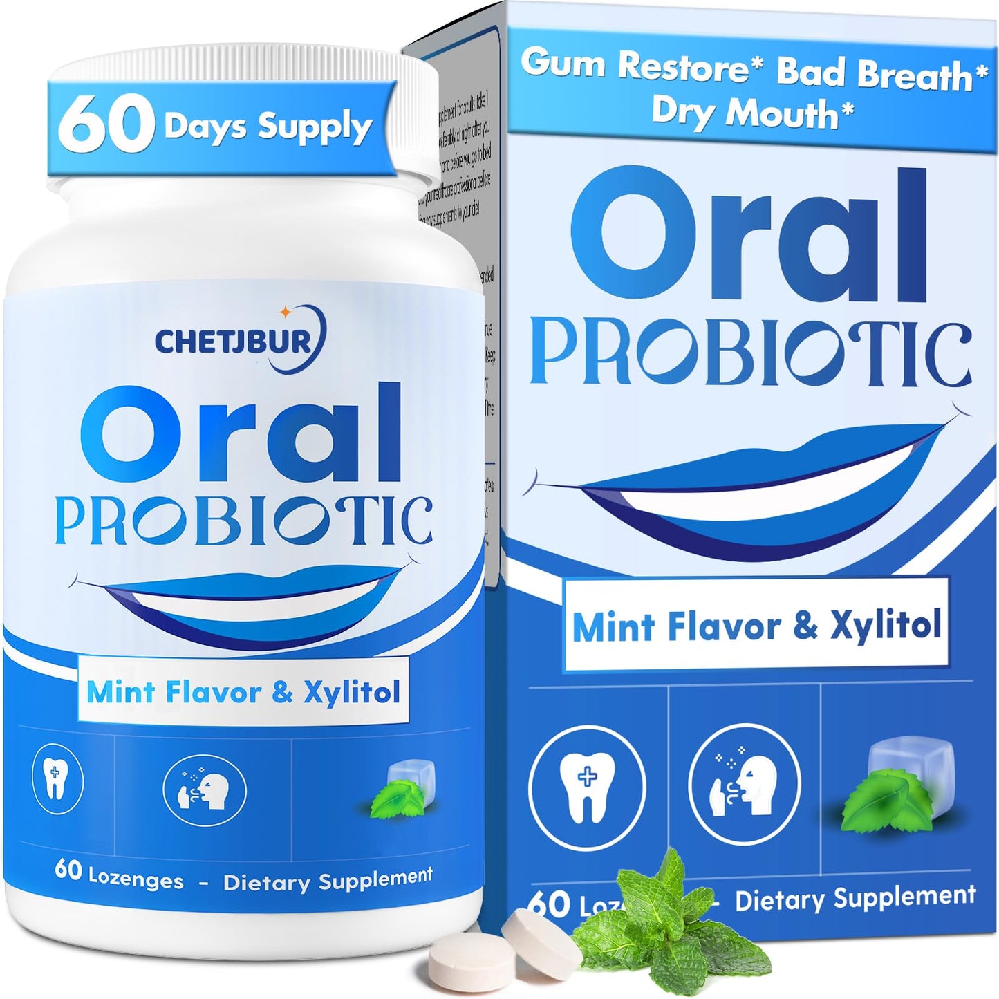 Oral Probiotics 11B CFU with M18 & A12 – Gum Health & Fresh Breath